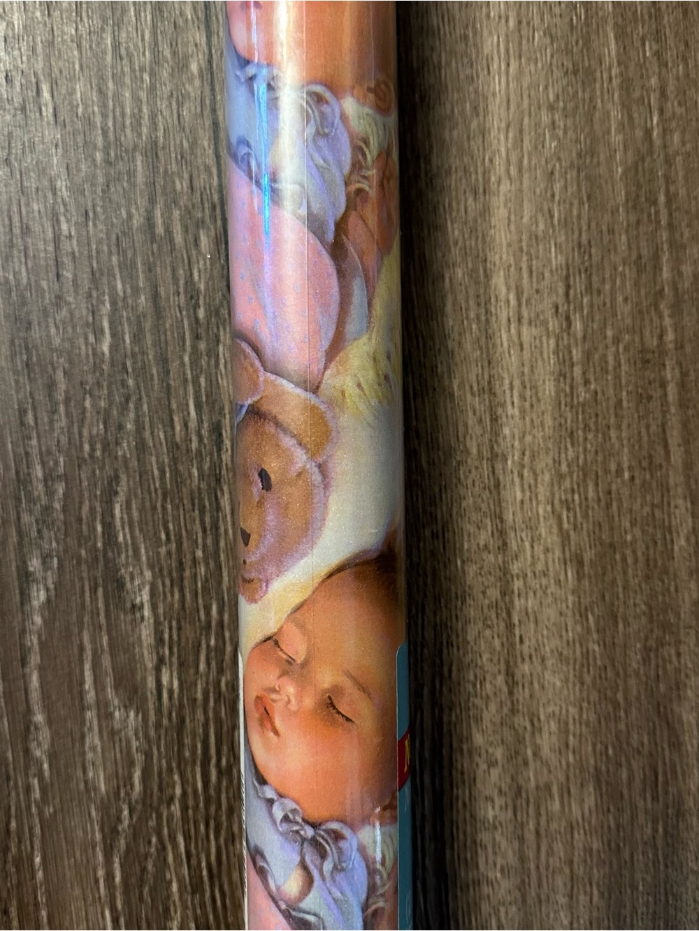 Vintage baby teddy bear wrapping paper roll baby shower gift wrap